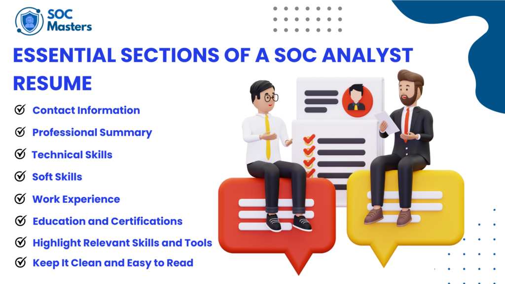 Essential -sections -of SOC-Analyst-resume