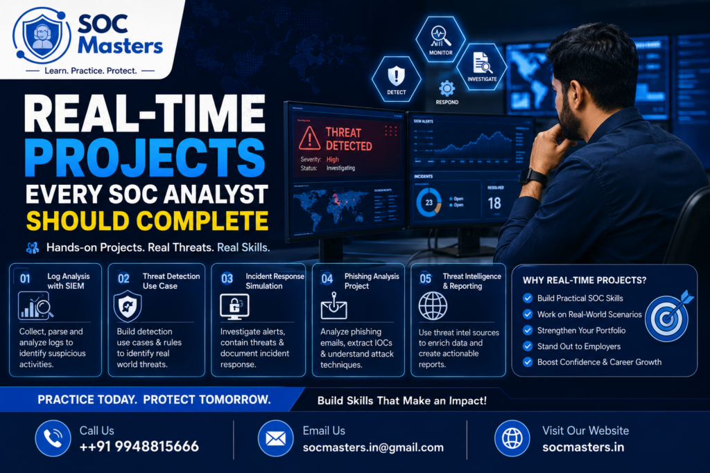 Real-Time Projects Every SOC Analyst Should Complete