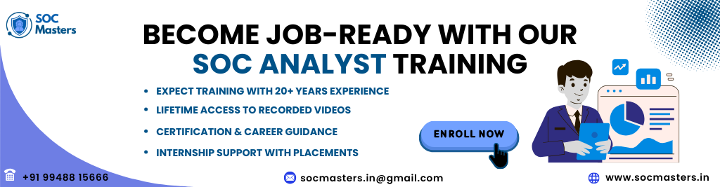 Become Job _Ready With SOC ANALYST TRAINING IN HYDERABAD