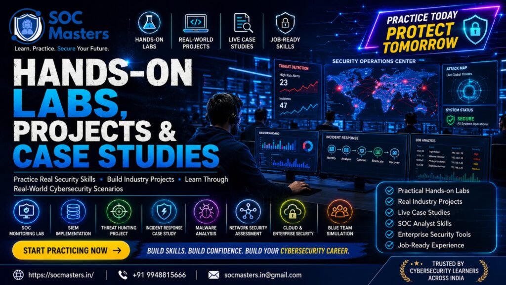 Soc Masters Hands-on Labs, Projects & Case Studies