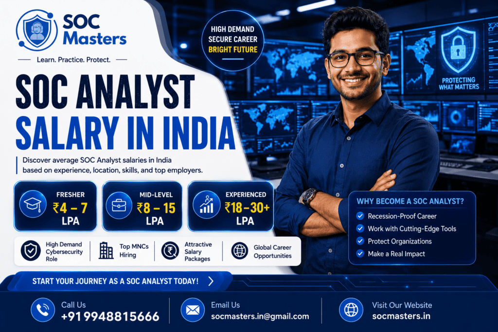 SOC Analyst Salary in India