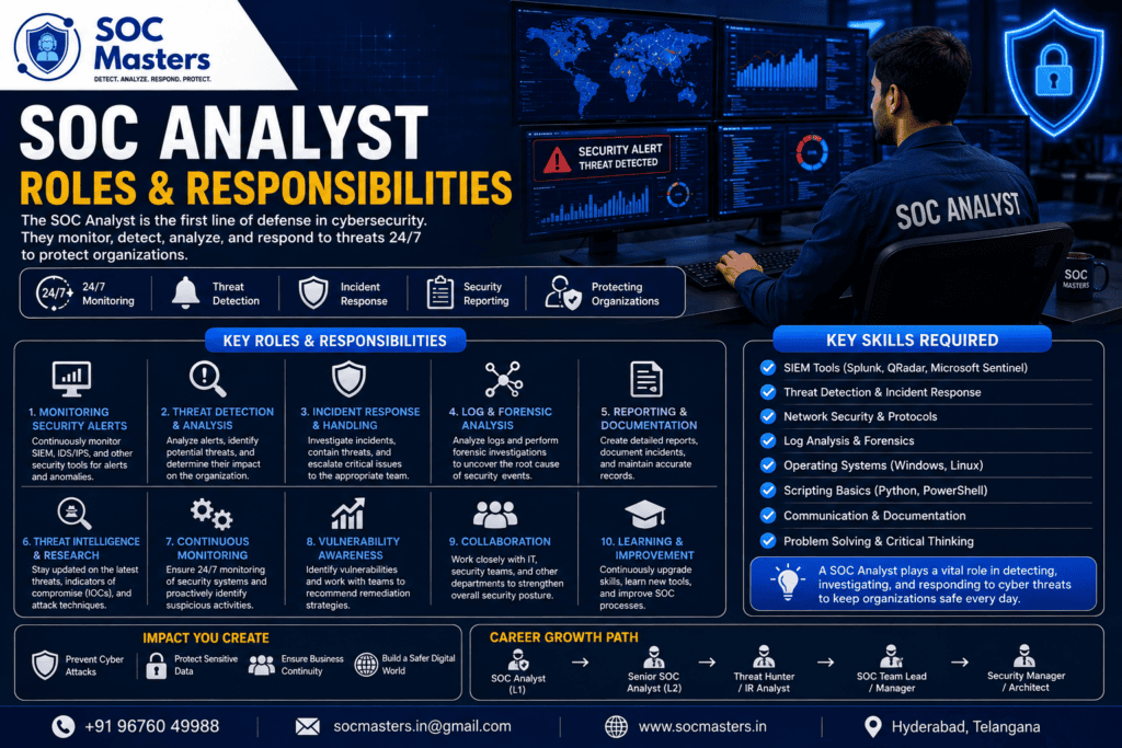 SOC Analyst Roles and Responsibilities