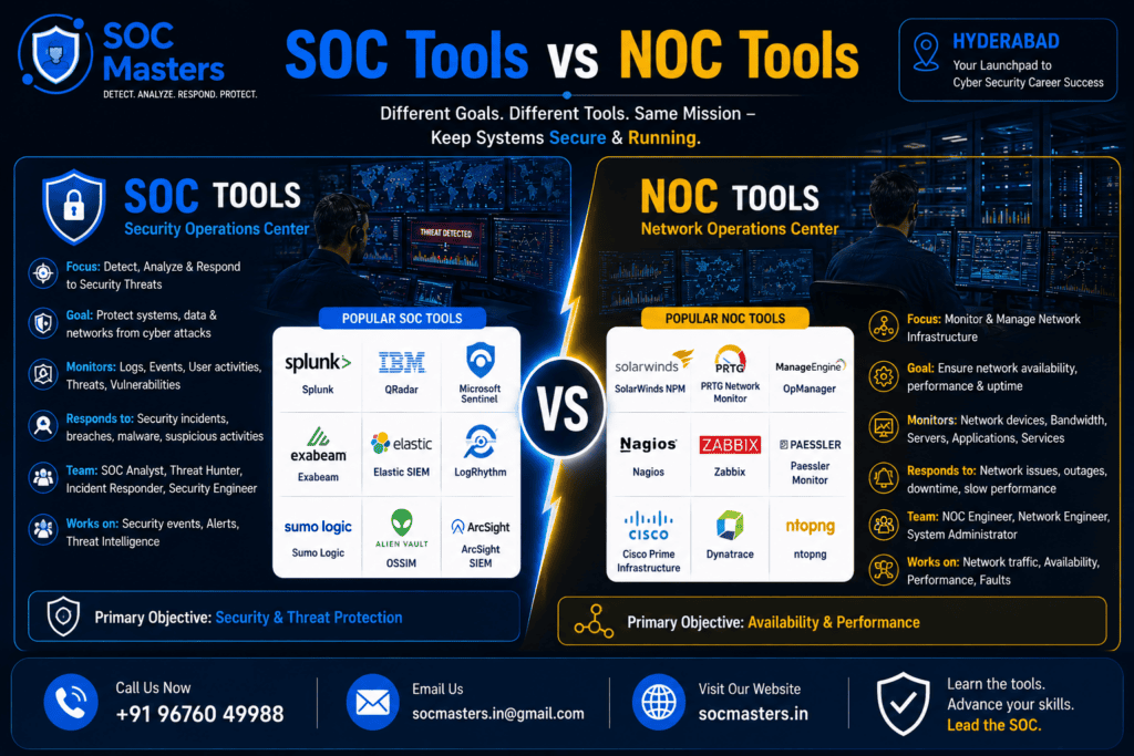 SOC Tools vs NOC Tools